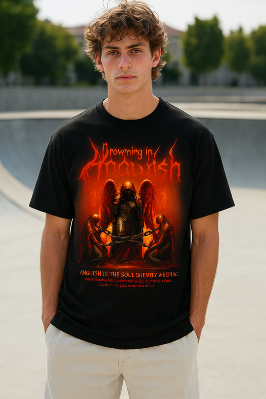 Drowning in anguish oversized T-shirt