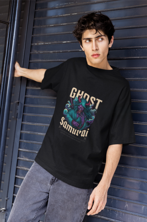 Ghost Samurai oversized Streetwear T-shirt
